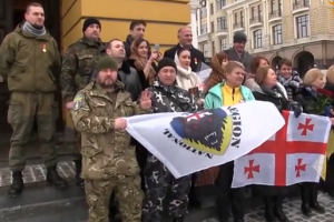 Саакашвілі зустрівся з грузинськими добровольцями АТО