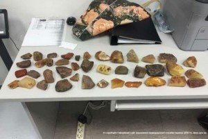 В "Борисполі" затримали китайця, який намагався вивезти до Росії понад 14 кг бурштину
