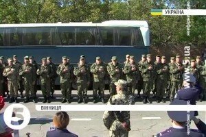 У Вінниці зустрічали 140 правоохоронців, які повернулися із зони АТО