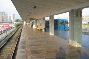 У Києві реконструюють станцію метро "Лівобережна"