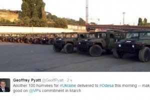100 військових Humvee прибули до Одеси – посол США