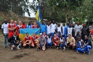 У Конго українські військові у товариському волейбольному поєдинку перемогли миротворців з Сенегалу