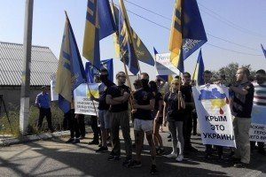 Солідарні з блокадою Криму одесити заблокували пункт пропуску до Придністров'я