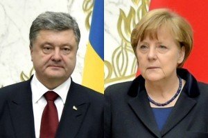Порошенко та Меркель скоординували позиції напередодні перегорів у нормандському форматі