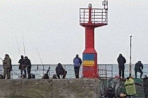 В Ялті на маяку намалювали прапор України