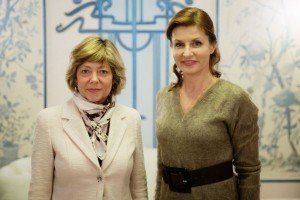 Марина Порошенко та дружина президента Німеччини обговорили умови проживання дітей-переселенців і сиріт зі Сходу України
