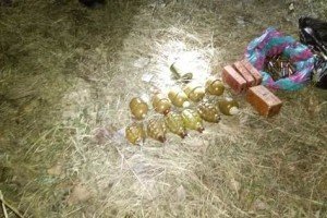 На Донеччині виявили схрон з вибухівкою і гранатами