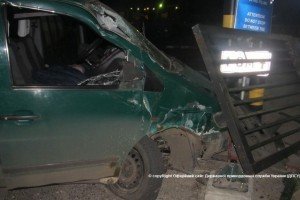 На Одещині п’яний водій на великій швидкості протаранив пункт пропуску "Кучурган"
