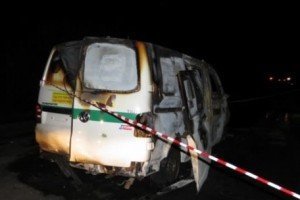  На Запоріжжі обстріляли й підпалили машину з інкасаторами