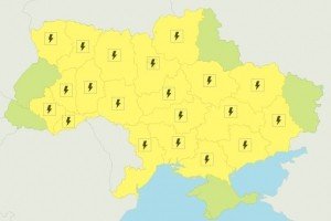 У 20 областях України оголосили штормове попередження