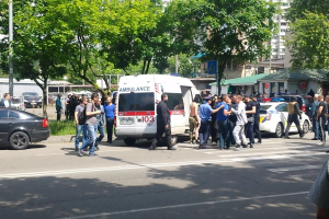 Відео вибуху на автостоянці у Києві