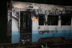 На Вінниччині рятувальники ліквідували пожежу у приміському потягу