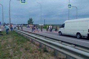 "Київ-Чоп" перекрито: бійці АТО вимагають вирішення земельних проблем
