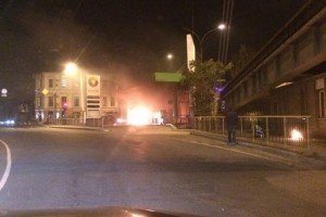 В Одесі в АЗС врізалось авто: почалась сильна пожежа