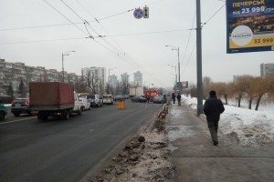 Аварія на проспекті Соборності в Києві