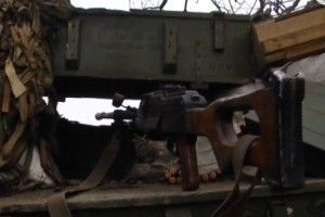 Мінні поля та бліндажі бойовиків 