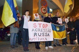 "Геть російських окупантів": українці Лісабону закликали посилити санкції проти Кремля