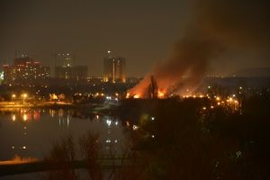 Масштабна пожежа: у Києві горів оздоровчий комплекс – відео