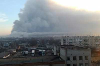 Вибух на арсеналі в Балаклії