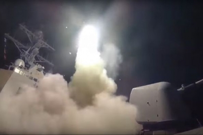 Ракетний обстріл ВМС США військової бази в Сирії