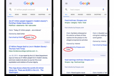 Google fact-checking