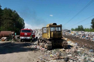 Пожежа на сміттєзвалищі