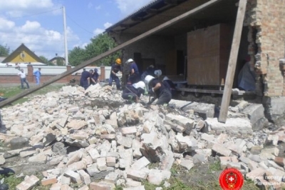 Обвал будівлі на Рівненщині
