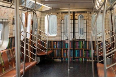 у метро Нью-Йорка створили бібліотеку