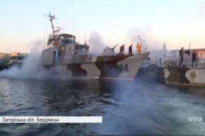 Навчання прикордонників у морі