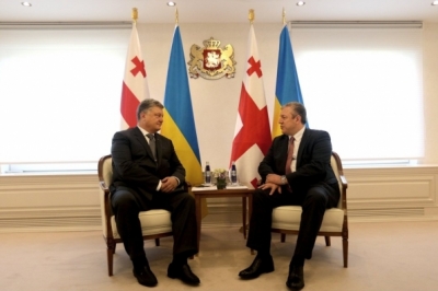 Петро Порошенко та Гіоргі Квірікашвілі