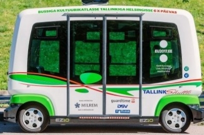 У столиці Естонії почали курсувати безпілотні автобуси