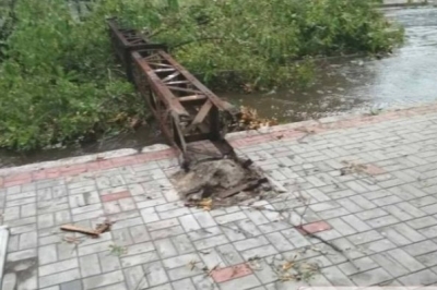 у Миколаєві внаслідок зливи пошкоджено електроопору