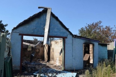 ворожі обстріли будинків жителів селища Зайцеве