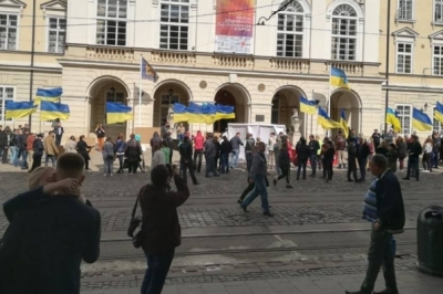 Акція проти повернення Саакашвілі у Львові