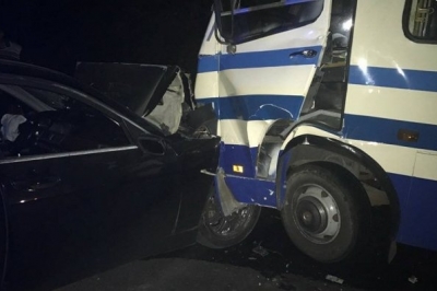 На Одещині п’яний водій BMW влетів в рейсовий мікроавтобус 