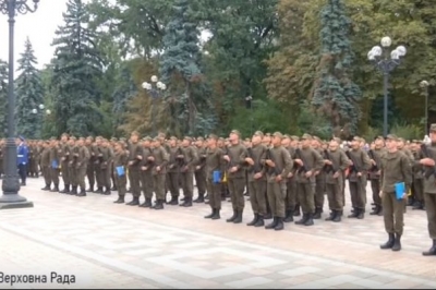УКиєві 250 бійців Нацгвардії присягнули на вірність Батьківщині