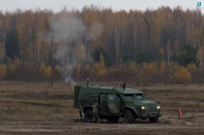 Барс-8ММК на полігоні Київської області