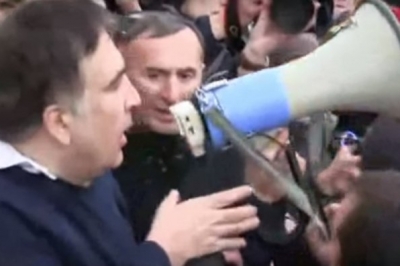 Саакашвілі у натовпі
