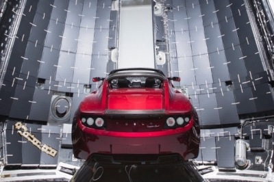 Tesla Roadster в Falcon Heavy