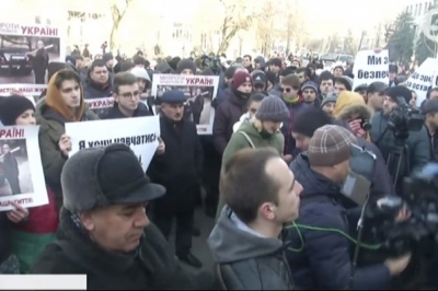 Мітинг азербайджанської діаспори під МВС у Києві