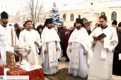 Водохреща в Михайлівському соборі