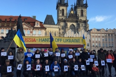 Акція "Стоп Путін" у Празі