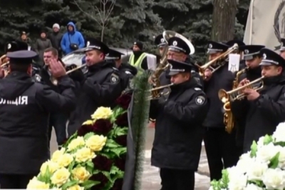 Прощання з поліцейським в Одесі