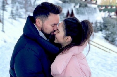 Тимур Мірошниченко та дружина