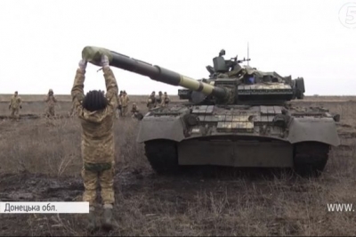 Навчання танкістів в АТО