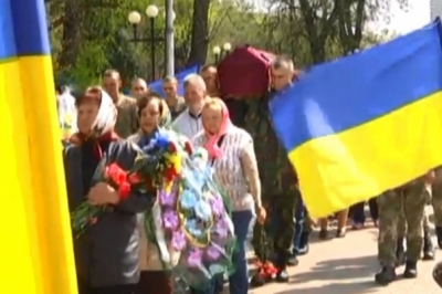 Прощання з бійцем у Чернігові