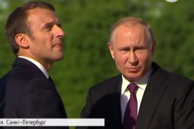 Путін Макрон