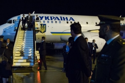 Приліт Петра Порошенка