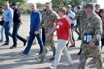 Марі-Клод Бібо на Донеччині