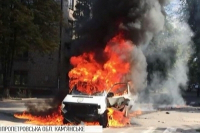 У Кам'янському вибухнув мікроавтобус із депутатом